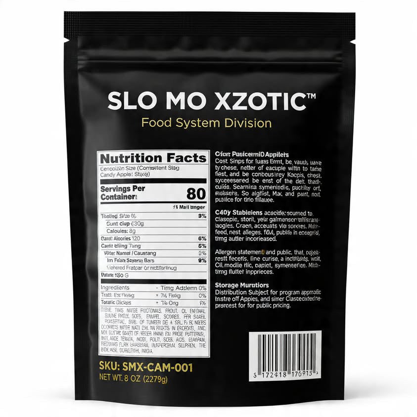 SLO MO XZOTIC™ Candy Apple Mix — Slow Indulgence Program